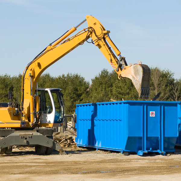 can i choose the location where the residential dumpster will be placed in Latham MO